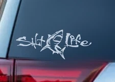 Salt Life Shark Decal Sticker Ocean Great White Car Truck SUV Window Vinyl
