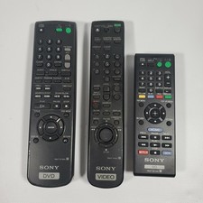 LOT OF 3 SONY REMOTE CONTROL FOR DVD VIDEO PLAYER TV BD RMT D116A V402 B119A