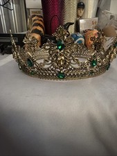 King Crown for Men, Men'S Tiara Prince Diadem, Royal Medieval Hair Accessory for