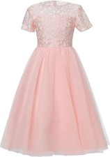 Engerla Ivory Lace Girl Dress Bridal Wedding Flower Size 3