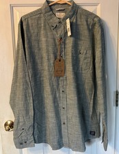 Weatherproof Vintage Men  s L Long Sleeve Shirt Duck Green 100 Cotton NWT