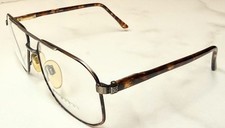 New Old Stock Vintage Givenchy Lunettes Eyeglasses Aviator Antique Gold / Havana