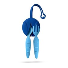 Toddler Travel Utensils with Case BPA-Free Spoon Fork Set for Kids, Porta...