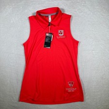 Under Armour Golf Sleeveless Polo Shirt Red HeatGear S Under Golf Center Topgolf