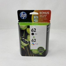 HP 62 N9H64FN Black Tri-Color Ink Cartridge for ENVY 5540/7640 - New in Box