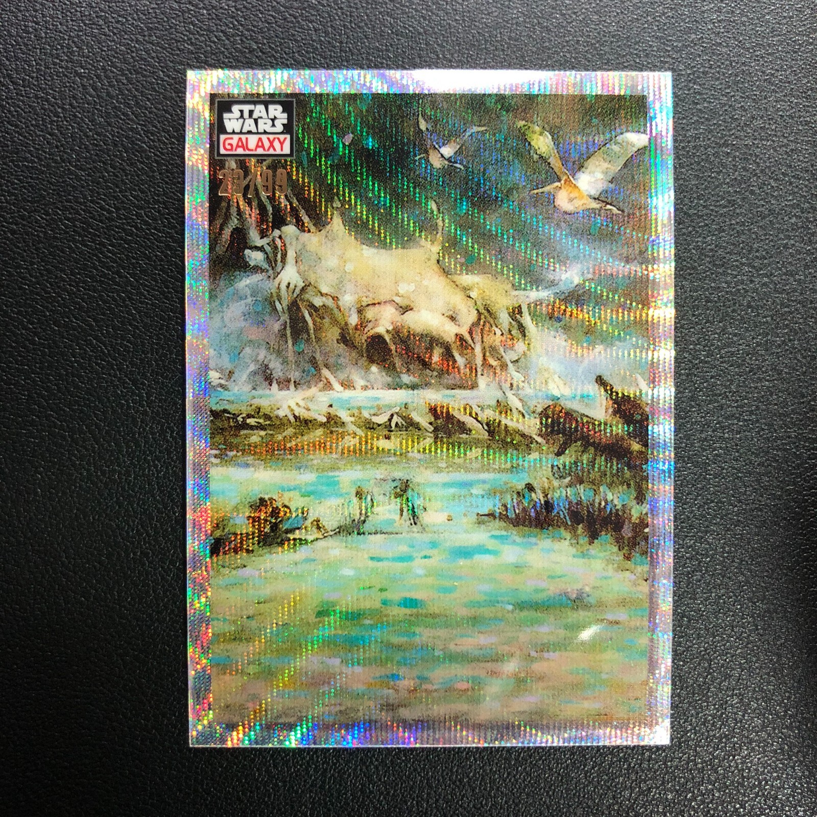 2023 Topps Chrome Star Wars Galaxy Yoda's Hut Wave Refractor /99