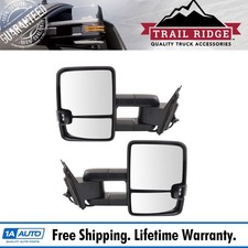 Trail Ridge Tow Mirror Power Heated Smoked Turn Signal Led Spotlight For Gm New Trail Ridge Tow Mirror Power Heated Smoked Turn Signal Led Spotlight For Gm New