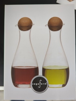 Elegantes Öl /Essig Flaschen Set Sagaform schwedisches Design original Verpackt
