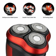 Men's Razor Rotary Waterproof Electric Shaver Pop-Up Trimmer Wet Dry Cordless US 4