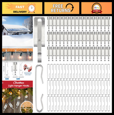 90pcs Roof Clips & Spacers Kit for Heat Cable De-Icing, Gutter & Wire Clips
