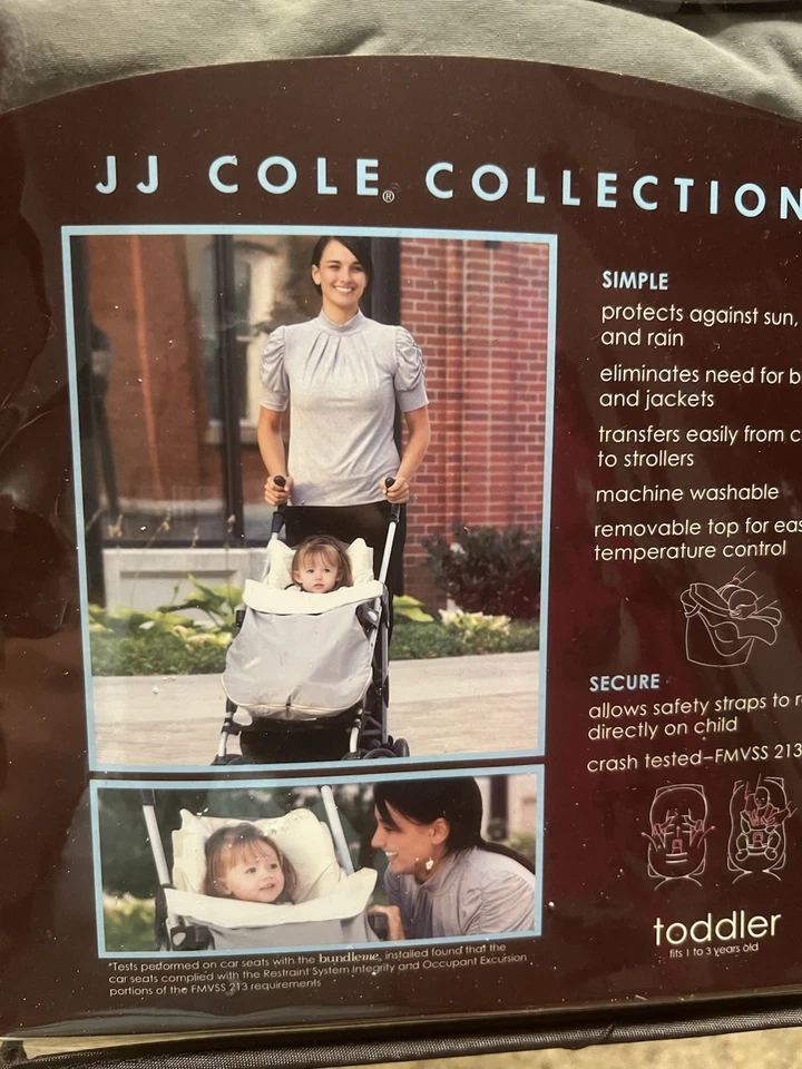 Juego de 2 fundas para asiento de coche y cochecito JJ Cole lite Bundle Me Foto 2 de 4