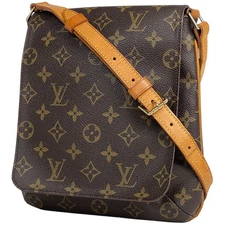 Louis Vuitton Musette Salsa Short shoulder Shoulder Bag Monogram Brown M5125...