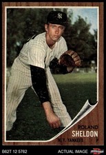 1962 Topps #185 Roland Sheldon Normal Tint Yankees COMMON VARIATION 1.5 - FAIR