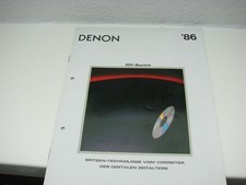 Denon Katalog Gesamtprogramm 1986