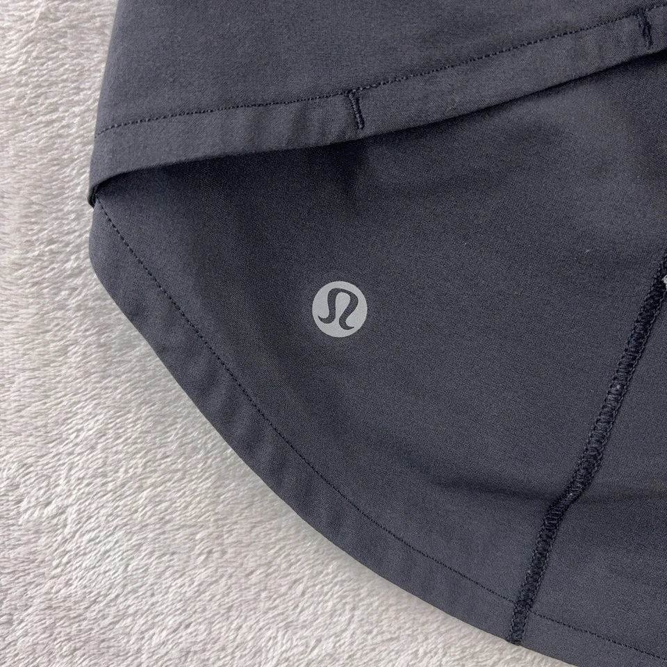 Pantalones cortos Lululemon Speed Up para mujer talla 4 negros rendimiento para correr Foto 3 de 4