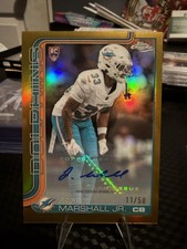 Topps Chrome Jason Marshall Jr. Gold Rookie Autograph /50 Miami Dolphins