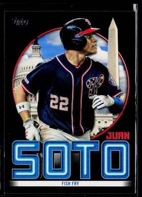 Juan Soto 2021 Topps #JSH-13 Soto Highlights Black #/299 Washington Nationals