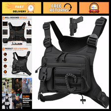 Tactical Chest Bag for Men Women - Outdoor EDC Pack for Running, Cycling, Work