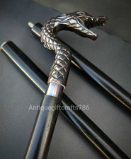 Working Head Designer Antique Style Handle Wooden Walking Stick Cane X mas Gift