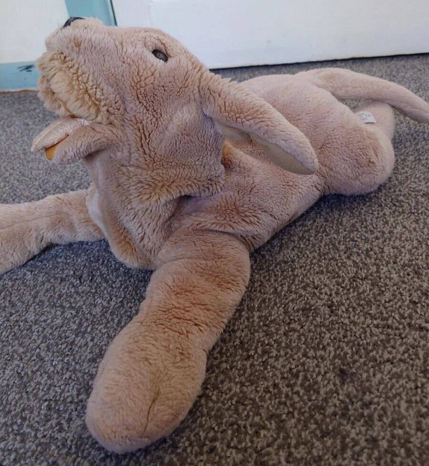 Folkmanis Puppets Furry Folk Tales Beige Dog Plush - 50cm - Rare - image 2 of 4