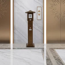 Modern Standing Cigarette Butt Disposal Dark Gold Outdoor/Indoor Ashtray