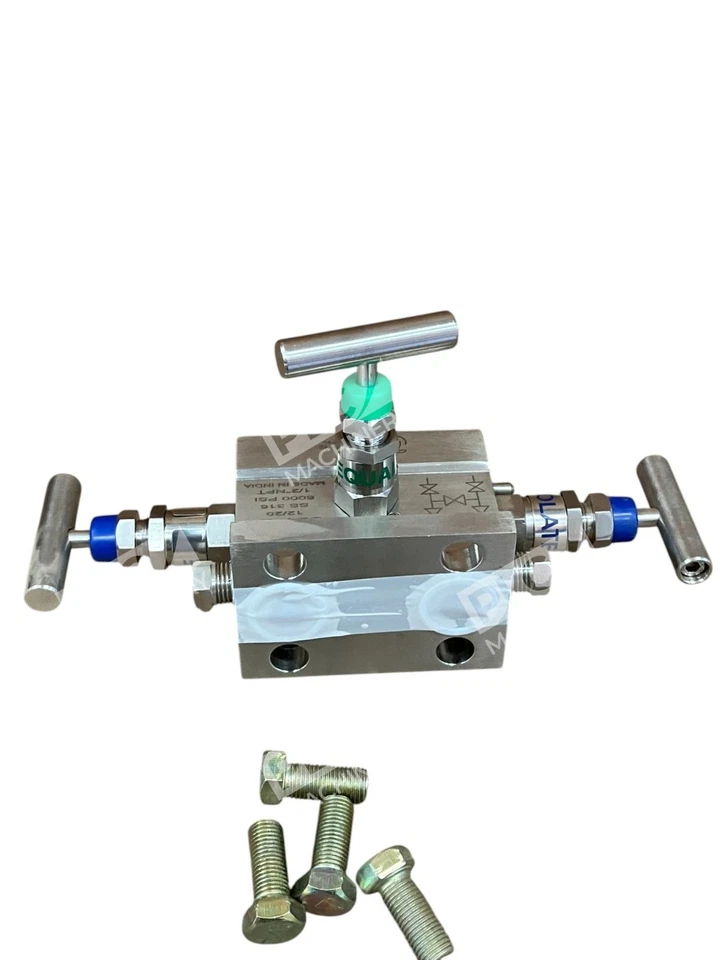 We Anderson 12/20 SS 316 6000 фунтов на кв. дюйм 1/2 дюйма NPT 3 клапанных коллектора BBV-1F - Изображение 4 из 4