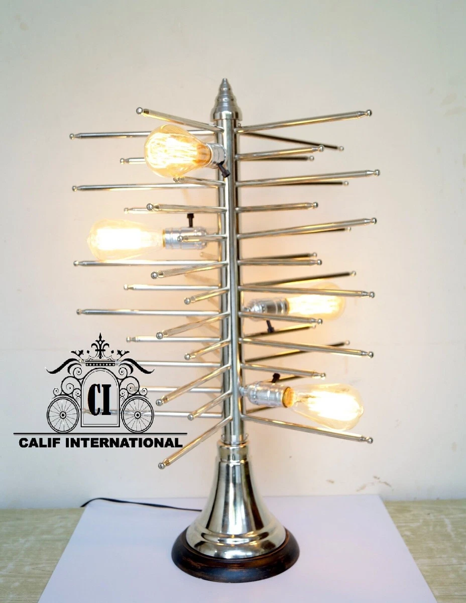 1950 s Vintage mid century style sputnik brass table lamp lighting 4 bulb lamp