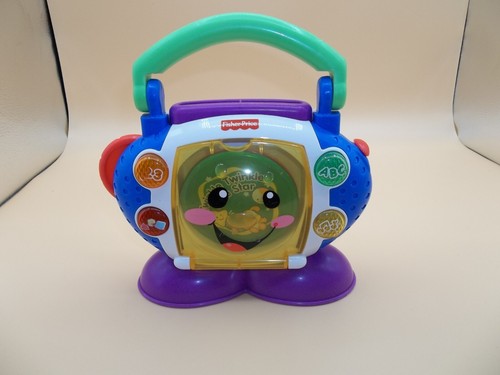 Fisher Price Laugh and Learn Sing with me CD Player toy with 3 discs 2008 works - Picture 2 of 8