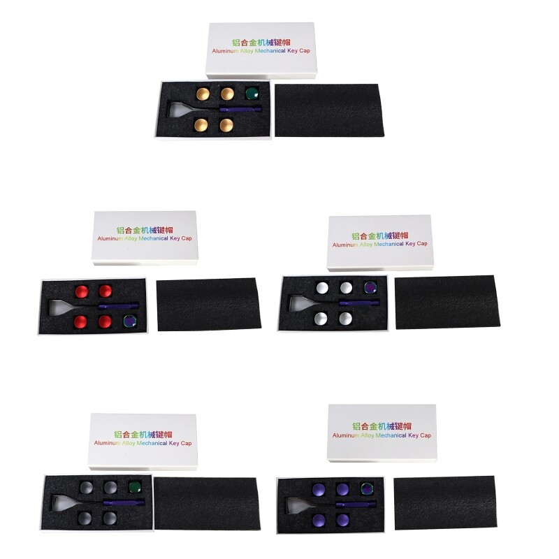 Premium XDA CNC Aluminum Alloy Keycaps with Electroplated Colors