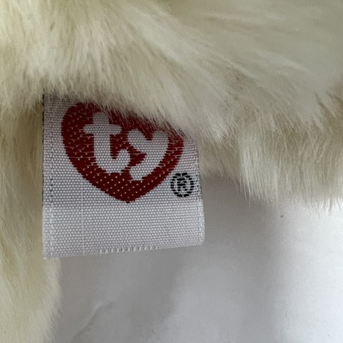 TY Clásico Peluche Bebé Parches Perro Marrón Blanco Gorro Bebé 1998 Retirado 12" - Imagen 2 de 16