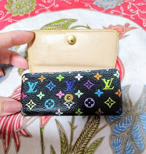 LOUIS VUITTON Monogram Multicolor Multicles 4 Key Case M60044 Noir/ Beige - Picture 3 of 9