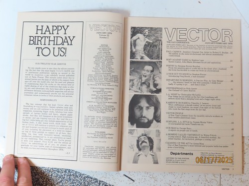 Jan-Feb 1976 issue of Vector Vol. 12 #1 Gay Interest magazine pristine condition - Picture 5 of 10