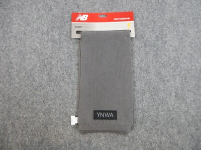 New Balance Scarf Adult One Size Gray Winter Outdoors Casual Preppy NEW