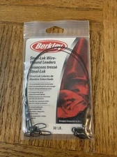 Berkley Steel-Lok Wire Wound Leader 30 Lb Size 9