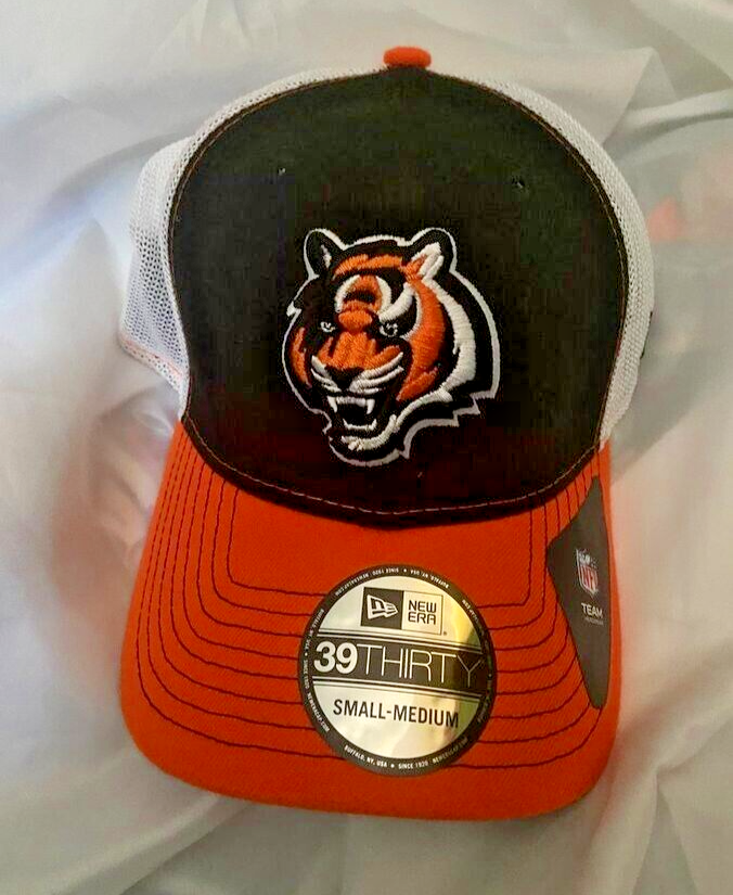 CINCINATTI BENGALS NFL NEW ERA MESH S/M FIT 39THIRTY FLEX HAT NEW GREAT GIFT