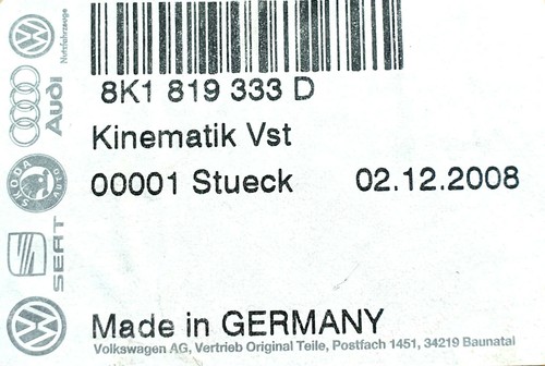 Original Volkswagen 8K1819333D Betätigungshebel Klimaanlage Links AUDI A4 A5 Q5 - Picture 2 of 6