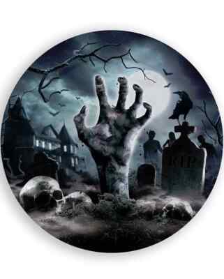 Halloween Party Geschirr Pappservietten Teller Ouija Zombie Horror Zirkus Harley