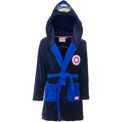Boys official Licensed Marvel Avengers Coral Fleece Dressing Gown bathrobe - Picture 4 of 9