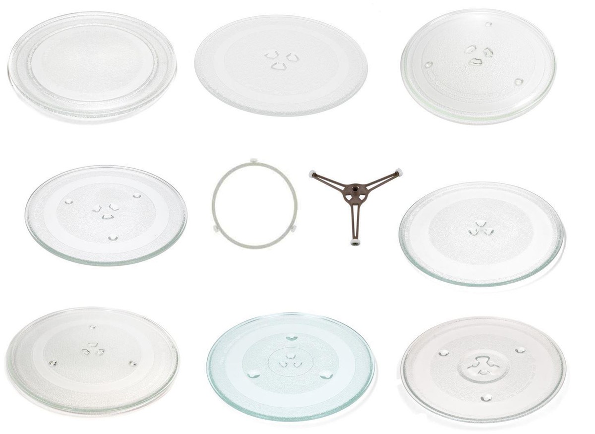 Durable Glass Microwave Oven Plate Turntable Dish Holder Universal  Accessories