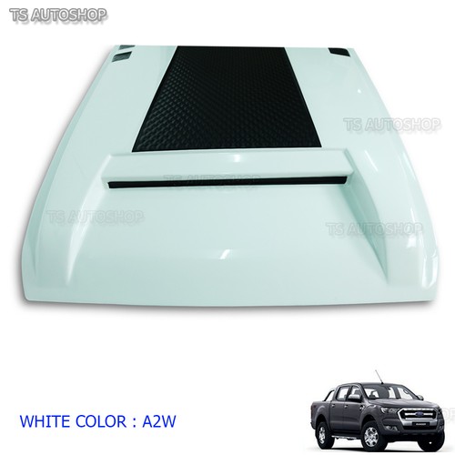 Raptor White Vent Hood Scoop Bonnet For Ford Ranger Px2 Mk2 Wildtrack 2016 2017 - Picture 2 of 7
