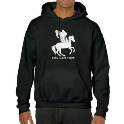 Long Island Sound-Felpa con cappuccio | Percy Jackson camp half blood  Pegasus | eBay