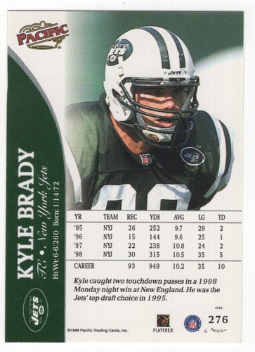 1999 Pacific Football Set Break - Cards #226-450 Pt.2 - 第 75/373 張圖片