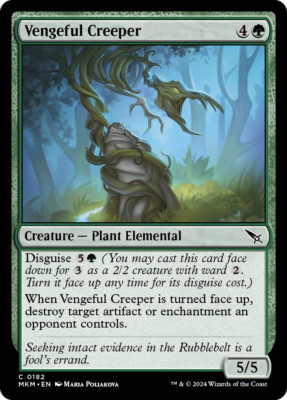 x1 Vengeful Creeper MKM MTG 182 COMMON M/NM 1x