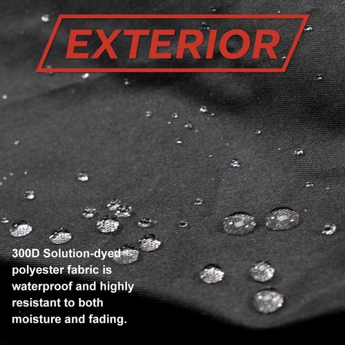 Dowco WeatherAll Plus Motorcycle Cover, Ratchet Attachment, Black Waterproof, Sp - Picture 5 of 6