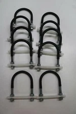 10x Pack Lot 1/2 x 3" U-Bolts Pipe Support Plastic Rubber Coated & Acetron I-Rod