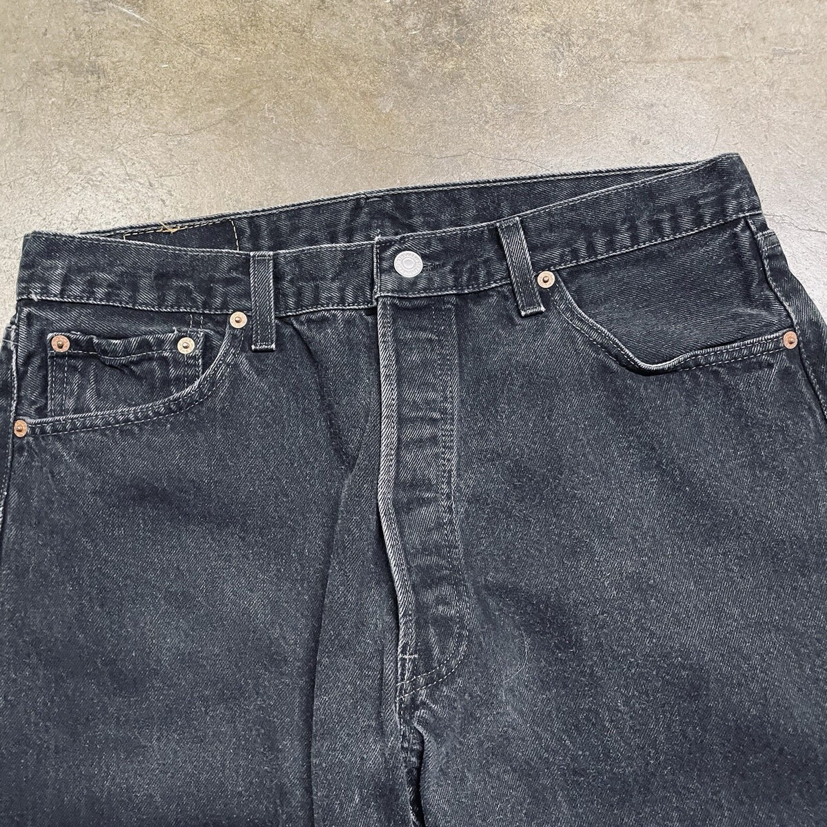 Vintage 90s Levi's 501 Made in USA Black Denim Jeans Kanye Vintage 90s Levi's 501 Made in USA Black Denim Jeans Kanye