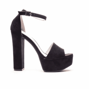 black platform dress sandals