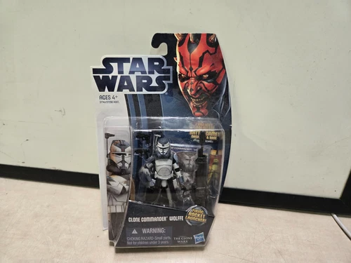Star Wars Hasbro Clone Wars #CW17 Clone Commander Wolffe 2012 N.I.B 