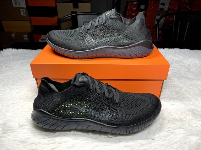 nike free rn flyknit black anthracite