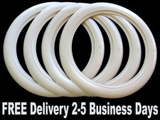 Portawalls 14 Inch Rim Whitewall Car Tire Insert Trim Set 4 Pcs.